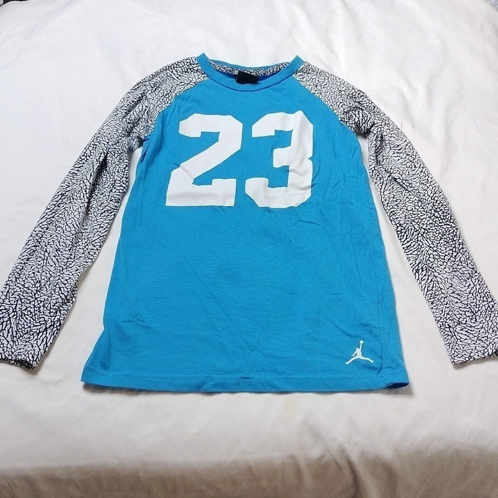 Michael Jordan #23 boys large sized youth long sleeved t shirt